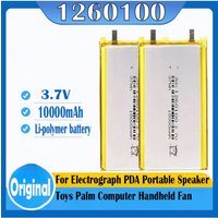 1260100 Battery Rechargeable Lithium Polymer 3.7V 10000mAh for Electrograph PDA Portable Speaker Toys Palm Computer Handheld Fan