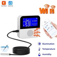 Tuya WiFi Temperature Humidity Sensor LCD Display Smart Life Remote Monitor Indoor Thermometer Hygrometer Meter Support Alexa