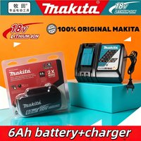 Original Makita LXT 18V 6000mAh Li-ion Battery, Heavy Duty Rechargeable Pack for BL1830B BL1840B BL1850B BL1860B