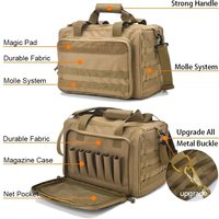 Gun Range Storage Bag with MOLLE System, Durable Shoulder Pack for Outdoor Equipment & Accessories