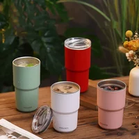304 Stainless Steel Thermos Cup Cross-border Large Capacity Water Portable Office Water Coffee Cup Double-layer Mug