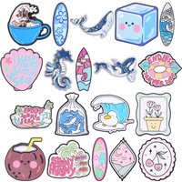 Summer Ocean Enamel Pins Cartoon Beach Whale Surfboard Coconut Duck Brooch Lapel Badge Vitamin Sea Jewelry Gift for Friends