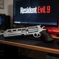 Resident Evil Requiem Leon Scott Guns Cosplay Figure Toy 3D Printing Game Peripherals Leon Hand Cannon Model Collectible Gifts