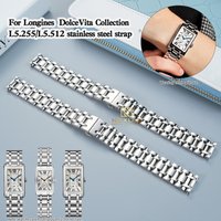 For Longines Dolce Vita Collection L5.255/L5.512 Women's Fashion Exquisite Watch Strip Color Precision Steel Watch Chain 15 17mm
