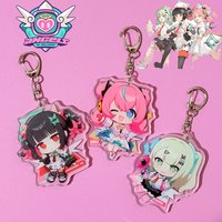 Angels of Delusion Nangong Yu Aria Sunna Acrylic Keychain Game Zenless Zone Zero Kawaii Figure Keyring Backpack Pendant Props