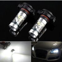 2PCS CANBUS H16 5202 PS19W LED Bulbs for AUDI A3 8P 2008-2013 LED Daytime running lights DRL BULB No error 6000K White 3000K