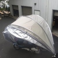 2026 Portable Outdoor Square Single-Layer Multifunctional Polyester Rainproof Tent Dust-Proof Canopy Bicycle Motorcycle Uti