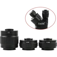 C Mount Adapters Lens 0.35X 0.5X 1X CTV For Trinocular Stereo Microscope 38MM Interface Microscopio Camera
