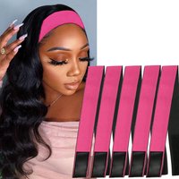1/3/5pcs Elastic Band for Wig Edges Wrap Wig Band Lace Melting Band to Lay Edges Baby Hair Edge Adjustable Wig Melt Bands
