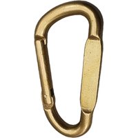 Extra large 3 inch Solid brass Simple D Oval Spring load Snap carabiner keychains Hooks clip Purse Shoulder Strap EDC FOB Car