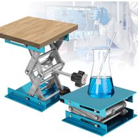 Laboratorium Regulowana stabilna platforma podnosząca Obróbka drewna ze stopu aluminium Kontrola grawerowania Ręczny stojak podnośnikowy Stołowe ławki do obróbki drewna