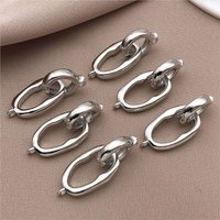 2Pcs 18K Copper Plated Bracelet Necklace Chain Connectors Buckle Fasteners Findings For DIY Jewelry Making Supplies Accessories