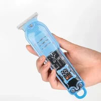 Professional Transparent Body Electric Hair Clipper for Men USB Rechargeable Trimmer Hair Cutting Machine Holiday Gift for Him