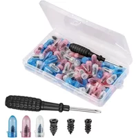 Tire Repair Screws Puncture Set Vacuum Car Tyre Repair Rubber Nail Set Tubeless Repair Tools Kit for Car Motorcycle Truck