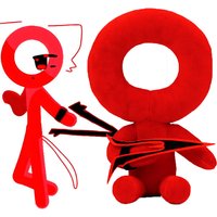 25cm Youtooz Alan Becker Plush Toy Game Cartoon Stuffed Dolls Stickman Plushie Stick Man Pillow Figure Kids Birthday Gifts