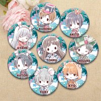 Cute Love Cartoon Badge Anime Fruits Basket Pins Souma Kyo Honda Tohru Cute Love Cartoon Brooches for Backpack Accessorys Gifts