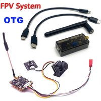 5.8G FPV Receiver UVC Video Downlink OTG VR Android Phone with 5.8G 1000mW Switchable fpv Transmitter + CMOS 1200TVL fpv Camera