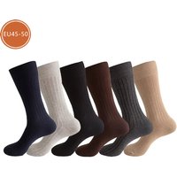 Man Long Socks Plus Combed Cotton Striped Business Breathable,Deodorant Party Dress Large Size Formal Socks Gentleman EU45-50