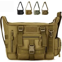 14Inch Laptop Shoulder Bag Men Sports Bags Man Military Tactical Single Backpack Men's A4 Document Molle Messenger Crossbody bag