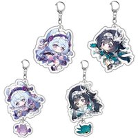 Genshin Impact Project Anime Keychain For Yumemizuki Mizuki And Lan Yan Key Chain Small Pendant Bag Cartoon Keyring Fans Gifts