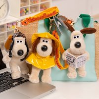 Classic Anime Genuine Wallace Cromit Plush Dolls Keychains Small Pendant Backpack Hangings Christmas Birthday Graduation Gifts