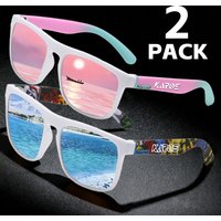 AliExpress karos KAROS 2PCS Sunglasses Men/Women Polarized Square Mirror Brand Design Luxury UV400 SunShade Unisex Fishing Driving Cycling Hiking