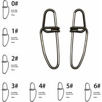100pcs Stainless Steel Fishing Connector Stainless Steel Pin Fishing Snaps Solid Rings Luya Fishing Bait Pin Accessories