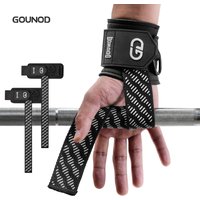 2Pcs Weightlifting Wrist Straps Strength Training Adjustable Non-slip Gym Booster Bands Fitness Lifting Support Sports Grip Ban