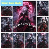 5D DIY Gothic Girl Diamond Painting Dark girl Full Square/Round Diamont Embroidery Mosaic Cross Stitch Home Decor Gift