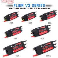 SURPASS HOBBY RC Brushless ESC Speed Controller 20A 30A 40A 50A 60A 80A 100A 2-6S with Switchable BEC for RC Fixed-wing Airplane