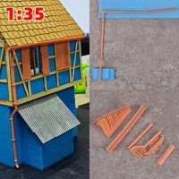 1/35 Scale model kit building downpipe downspout drainage ditch channel pipeline sewer pipe sand table diorama models suits