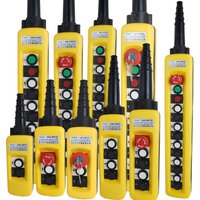 XAC-A29132/4/6/8-bit electric hoist lifting button control switch single/dual speed crane drive remote control waterproof handle