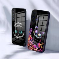 Alice In Wonderland Phone Case For Samsung S25 S24 FE S23 S22 S21 Plus S20 Ultra Note20Ultra Black Glass Cover