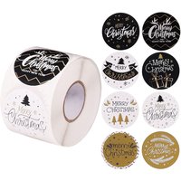 500 Pcs Roll Stickers Christmas Holiday Decoration Gift Adhesive Labels