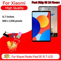 AMOLED For Xiaomi Redmi Pad SE 8.7 24075RP89G LCD Display Touch Screen Digitizer Glass Panel Assembly