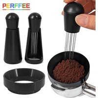 Espresso Coffee Stirrer WDT Distribution Tool Stainless Steel Needles Coffee Powder Distributor Dosing Ring Barista Accessories