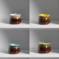 Horticultural Ceramic Flowerpot Green Plant Potted Plant Home Decoration Succulent Mini Flowerpot Ins Creative Ornament