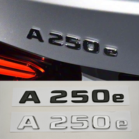 NEW 3D ABS Car Letters Logo A250e Badge Sticker Rear Trunk Emblem Decals For Mercedes Benz A250e W177 Tail Marking Accessories