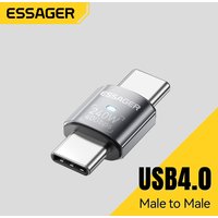 Essager USB4.0 40Gbps OTG Converter 240W Power Delivery Right Angle USB C Data Transfer Adapter For Phone Macbook Tablet 8K60Hz