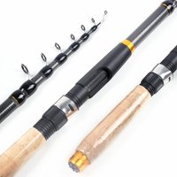 NEW Ultra-Short Portable Carbon Telescopic Sea Fishing Rod Saltwater Freshwater Multi-Purpose Spinning Rod Ideal for Beginners