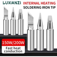 LUXIANZI Internal Heating Lead-Free Solder iron Tip K B Flat Head Universal Electric Soldering iron Welding Repair Accessorie