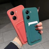 Luxury Liquid Silicone Card Slot Bag Holder Phone Case For iPhone 17 16 15 14 Plus 13 12 11 Pro Max X S 7 8 SE Wallet Back Cover