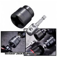 Heavy Duty Scissor Jack Drill Adapter For Impact Wrench Quick Change Car RV Auto Repair Garage Tool