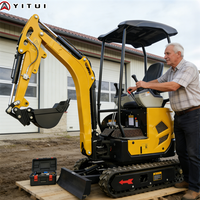Customized Mini Excavator 2 Tons Collapsible Arm With Cab Mini Excavator With Powerful Excavating Power And Cheap Price