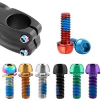 Titanium-plated Bicycle Handlebar Screws Stainless Steel 17MM Bike Handle in Bolts M6 Fix Bolt Bicycle Disc Brake Caliper Bolt