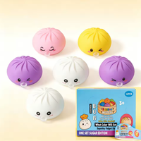Blowing Bubbles Squishy Relief Stress Mystery Blind Box Gifts 2026 New Soft Dumpling Pinch Toys Rebound Steamed Bun Squeeze Ball
