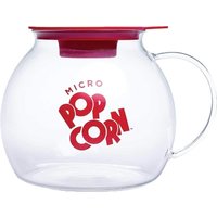 Household Microwave Oven Popcorn Pot 1.5L Borosilicate Glass with Silicone Cover Simple Design Concept and Creative