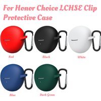 For Honor Choice LCHSE Clip Protective Case Soft Silicone Bluetooth Earphone Cover Shockproof Shell Anti-scratch Funda with Hook