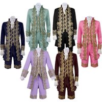 Medieval Vintage Jacket Prince Dress Gorgeous Palace Style Embroidered Lace Noble Formal Dress Stage Drama Performance Cosplay image 4