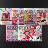 Self-made Version OPCG Japanese One Piece magazine Card Luffy Zoro Sanji Ace Sabo Game Collection Cards Toy